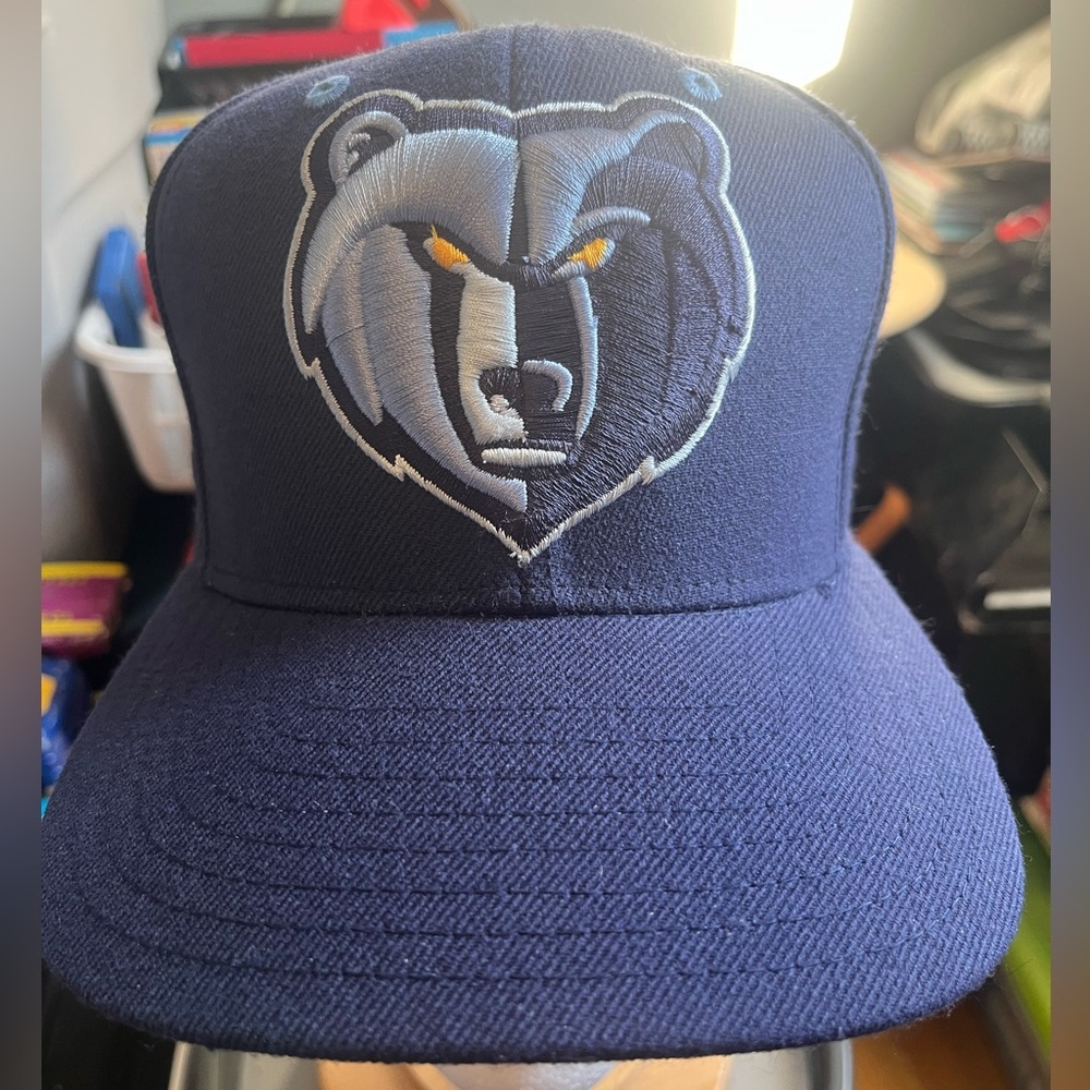 Retro VTG Memphis Grizzlies NBA Blue adidas Snapback Hat Vancouver Grizzlies